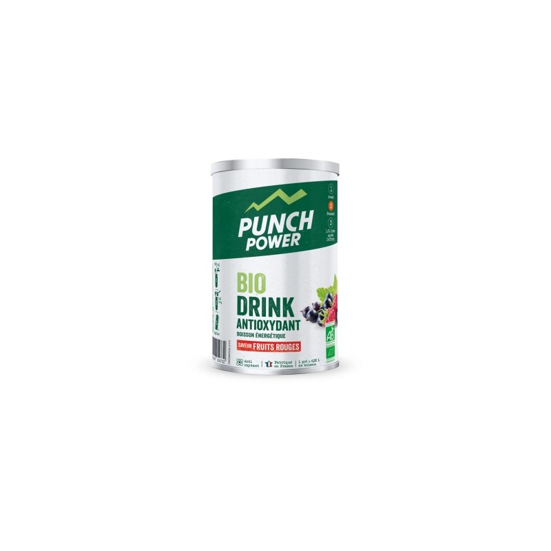 Boisson énergétique Boisson d'effort Punch Power Biodrink Antioxyydant Saveur fruits Rouges