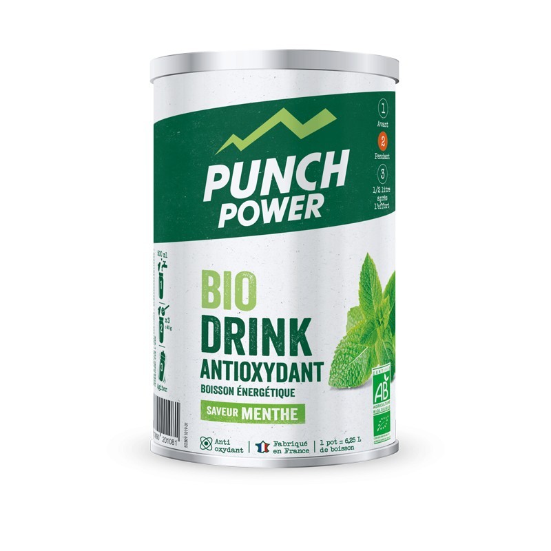 Boisson énergétique Boisson d'effort Punch Power Biodrink Antioxyydant Saveur Menthe